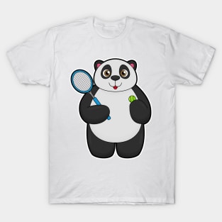 Panda as Tennis player with Tennis racket T-Shirt